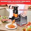 Electric Cheese Grater,7 In 1 Electric Cheese Grater for Block Cheese,250w Electric Slicer Shredder, Automatic Electric Grater,Cheese Graters Machine For Cheeses, Fruits, Vegetables