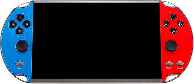 X12 Plus - Consola de videojuegos portátil de 7 pulgadas, MP5 portátil, 1000 juegos integrados, memoria de 16 GB, consola nostálgica de juegos arcade con joystick