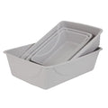 Bandeja sanitaria Petmate, Azul Mesa/Gris Ratón, Mediana