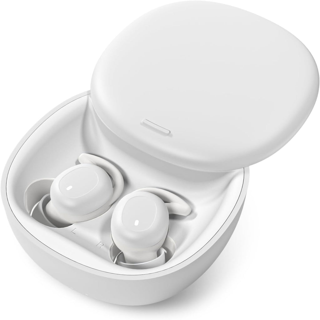 Wireless Sleep Earbuds, Bluetooth 5.3 with Mic Small Sleep Earphones, Comfortable Noise Blocking Sleeping Headphones Ear Buds for Side Sleepers, Invisible Sleepbuds for Relax Work Sports
