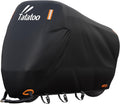 Funda impermeable para motocicleta TATATOO, resistente al agua, 300D, resistente a los rayos UV y a la lluvia, cortavientos con 3 hebillas, se adapta a la mayoría de motocicletas, cruisers, deportivas, motos de cross y scooters de hasta 96,5" (tamaño XXL)