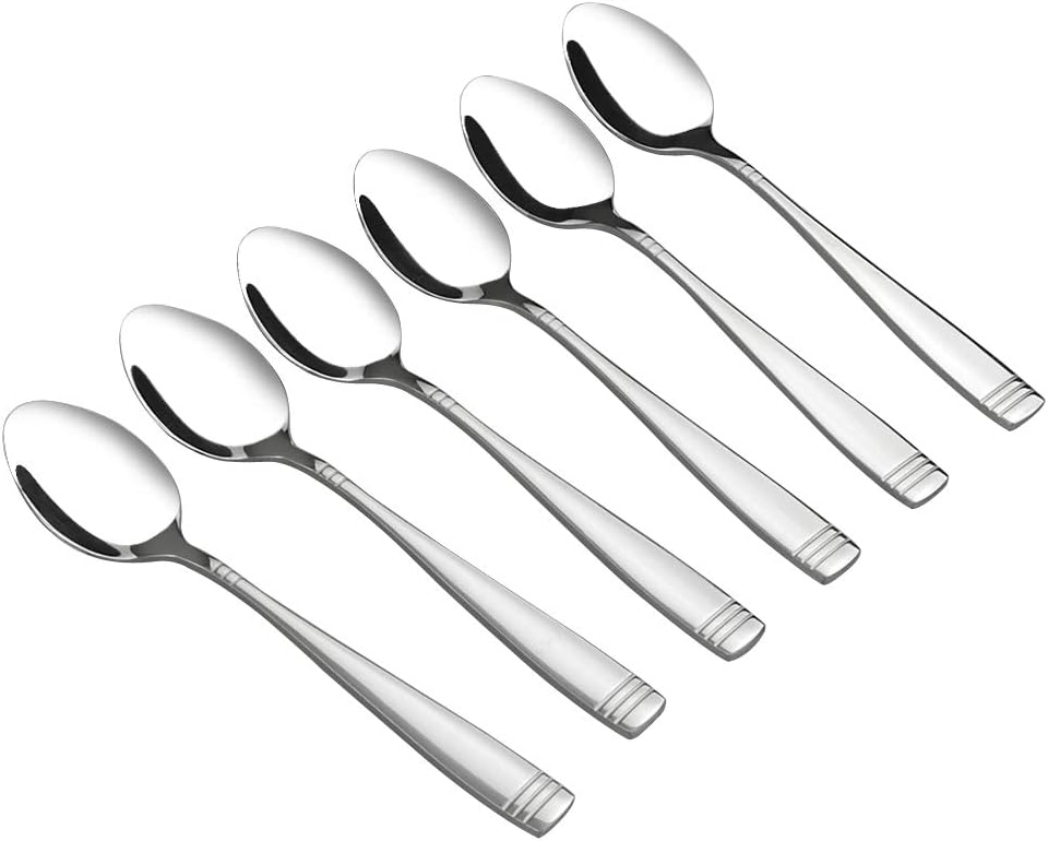 Set de 12 Cucharitas de Acero Inoxidable – Cucharas de Té Pequeñas para Café, Postres y Uso Diario en el Hogar