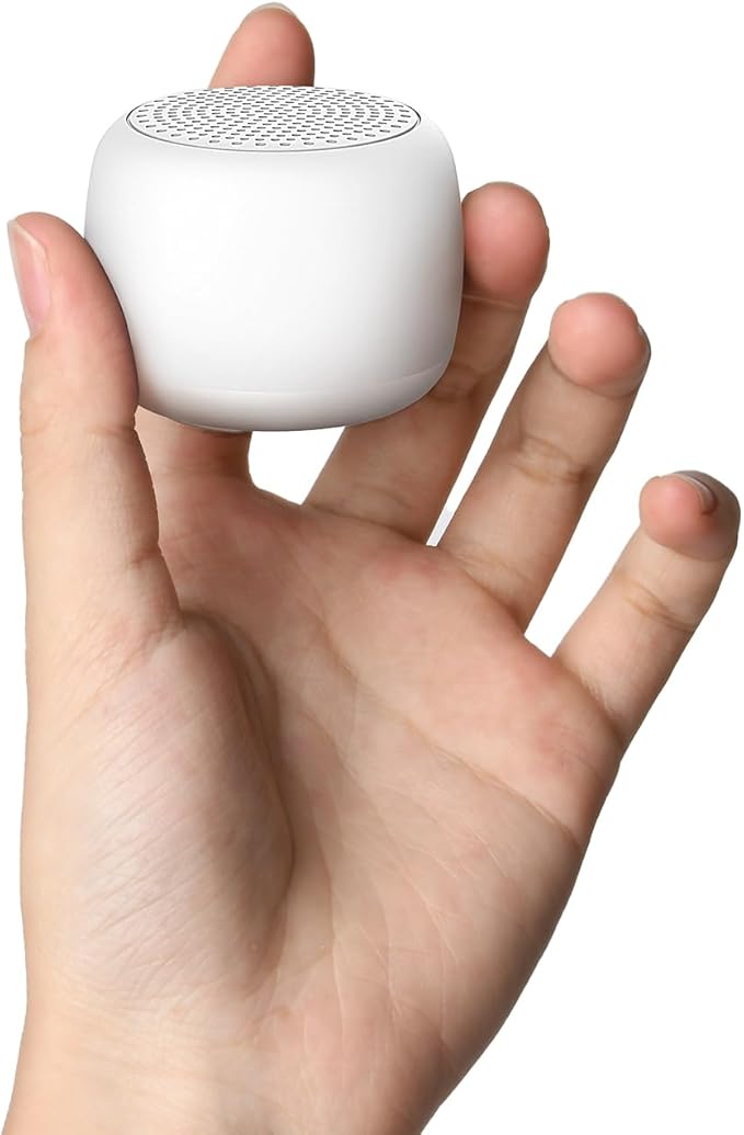 Babelio Máquina de sonido de ruido blanco, luz nocturna, mini y portátil, 15 sonidos sin bucle, temporizador, función de memoria, para adultos y bebés, viajes, color blanco