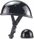 Casco de moto tipo jet, casco retro abierto para adultos (hombre y mujer), casco tipo jet para adultos (negro, talla grande)