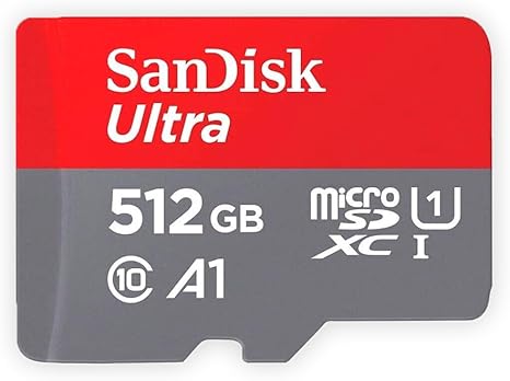 SanDisk Tarjeta Ultra microSD UHS-I 512GB, 120MB/s R