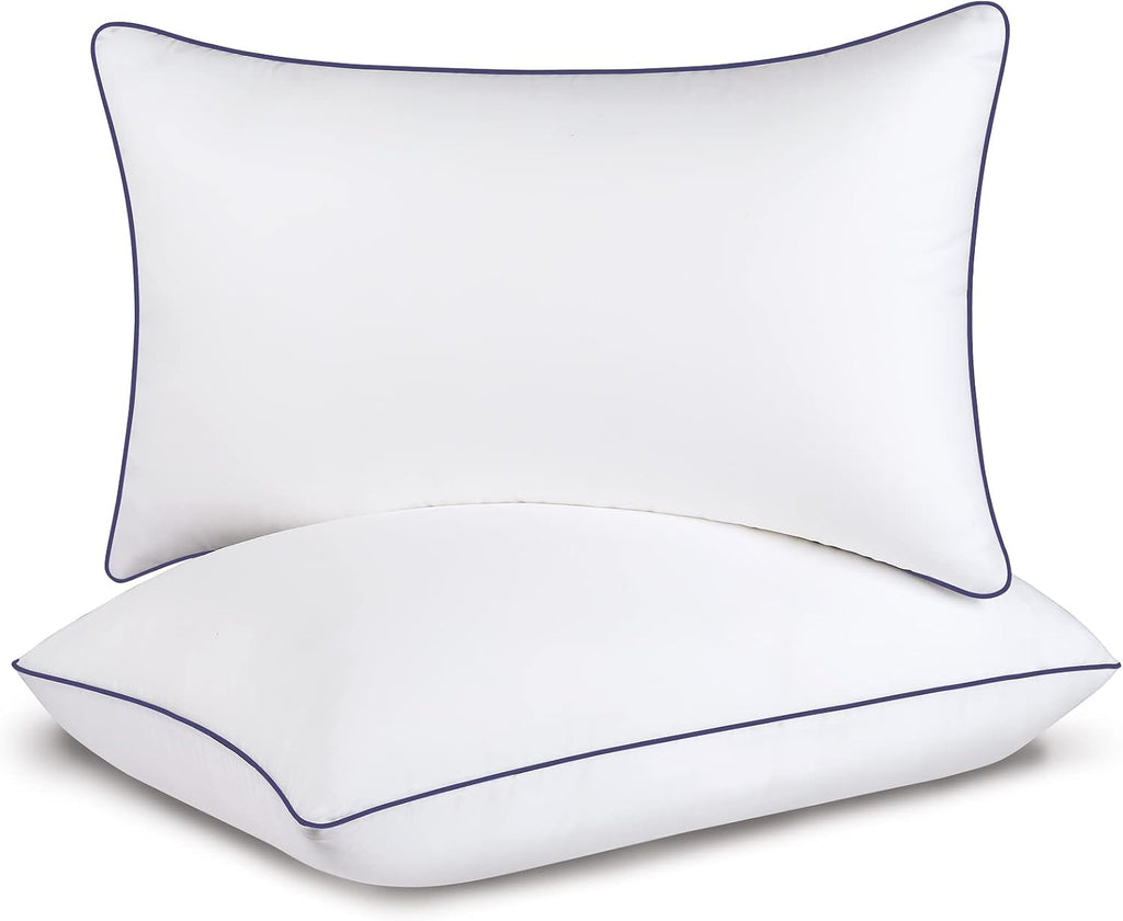Almohadas Opposy para cama Queen, juego de 1 almohadas refrescantes, calidad de hotel de lujo (Queen, blanco, paquete de 2)