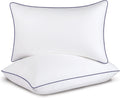 Almohadas Opposy para cama Queen, juego de 1 almohadas refrescantes, calidad de hotel de lujo (Queen, blanco, paquete de 2)