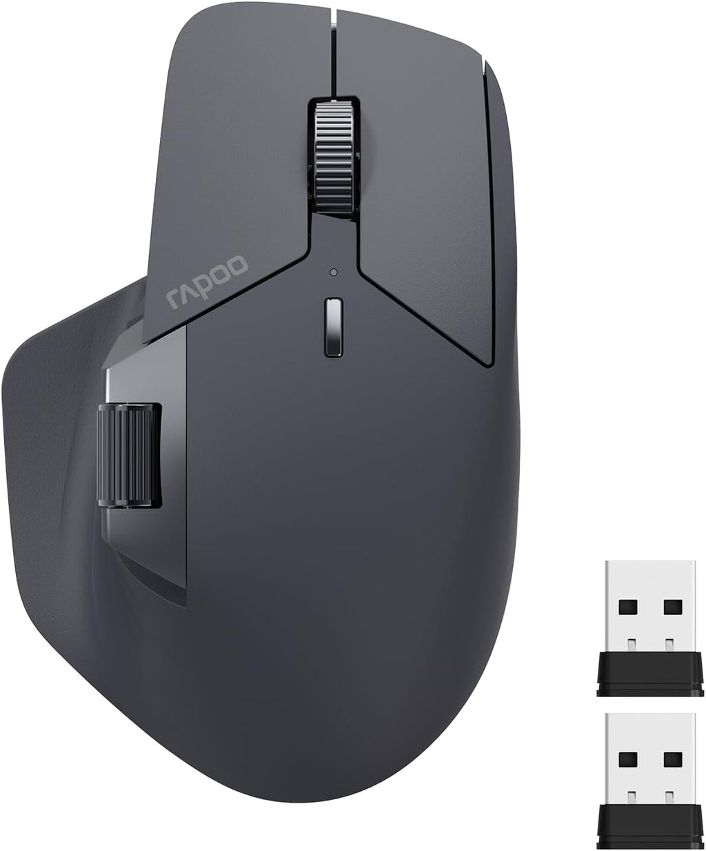 Ratón Inalámbrico Rapoo MT760 Multidispositivo – Bluetooth 5.0, 2.4G, 11 Botones Programables, 4000 PPP