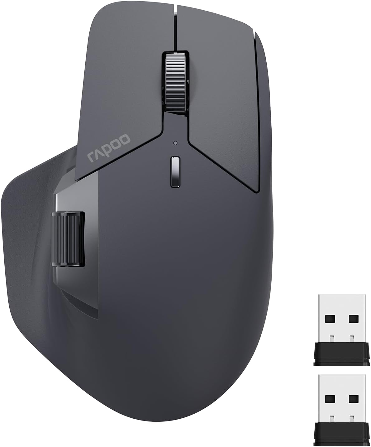 Ratón Inalámbrico Rapoo MT760 Multidispositivo – Bluetooth 5.0, 2.4G, 11 Botones Programables, 4000 PPP