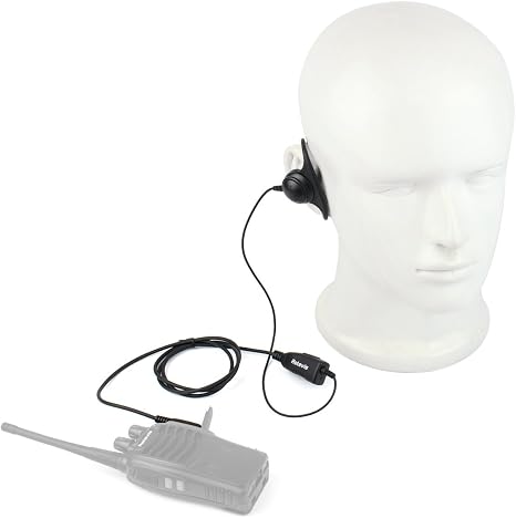 Auriculares con Mic para Walkie Talkie Retevis – Pack 10 Unidades 2 Pin Tipo D | Baofeng Kenwood