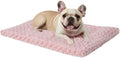 Cama Lavable para Perro Ultra Suave 91x58cm | Colchoneta Esponjosa para Kennel | Perros Grandes y Medianos Rosa