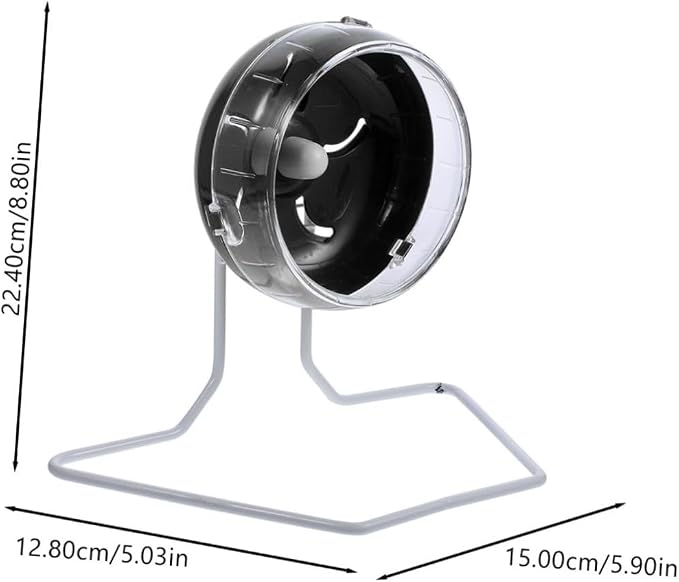 Rueda Silenciosa para Hámster INOOMP | Ajustable | Bajo Ruido | Para Mascotas Pequeñas