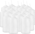 Velas cilíndricas blancas YOROXRG de 5 x 10 cm, paquete de 20 unidades sin aroma. Compra al por mayor. Ideales para Halloween, bodas, linternas de emergencia, hogar y decoración del hogar.