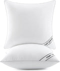 Rellenos para Cojines Decorativos MIULEE 26x26 Pulgadas – Pack de 2, Fibra Alternativa al Down para Sofá, Cama y Sillón