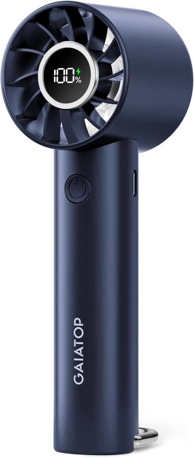 Gaiatop Mini ventilador portátil, ventilador de mano recargable USB de 3