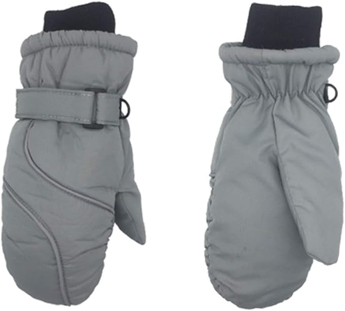 Manoplas de esquí para Niños y Niñas, de Invierno Cálidos, Impermeables Al Aire Libre, con Forro de Terciopelo Suave, Mangas Largas