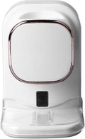 Electric Toothpaste Dispenser, Automatic Toothpaste Squeezer, Wall Mounted with 3 Toothbrush Slots and Holder, Smart Bathroom Accessories Stylish Decor (White)