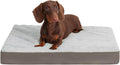 KSIIA Cama ortopédica para perros pequeños con forro impermeable, gris