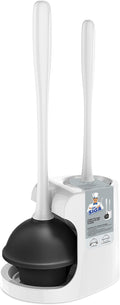 MR.SIGA Combo de émbolo de inodoro y cepillo para limpieza de baño