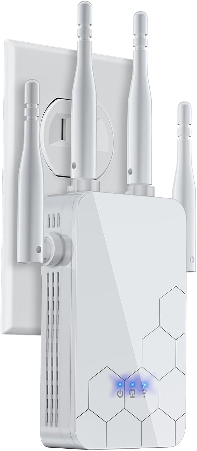 Extensor WiFi 2026, amplificador de internet, repetidor de largo alcance de 930 m² (10000 pies cuadrados), router inalámbrico, red Wi-Fi Mesh un 80 % más rápida| Mayor cobertura que nunca, compatible con más dispositivos de red en el hogar