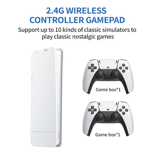M15 Retro Game Stick, 4K HDMI Output & Wireless Controller Plug and Play Video Game Console with 30000+ Games, Arcade Game Console