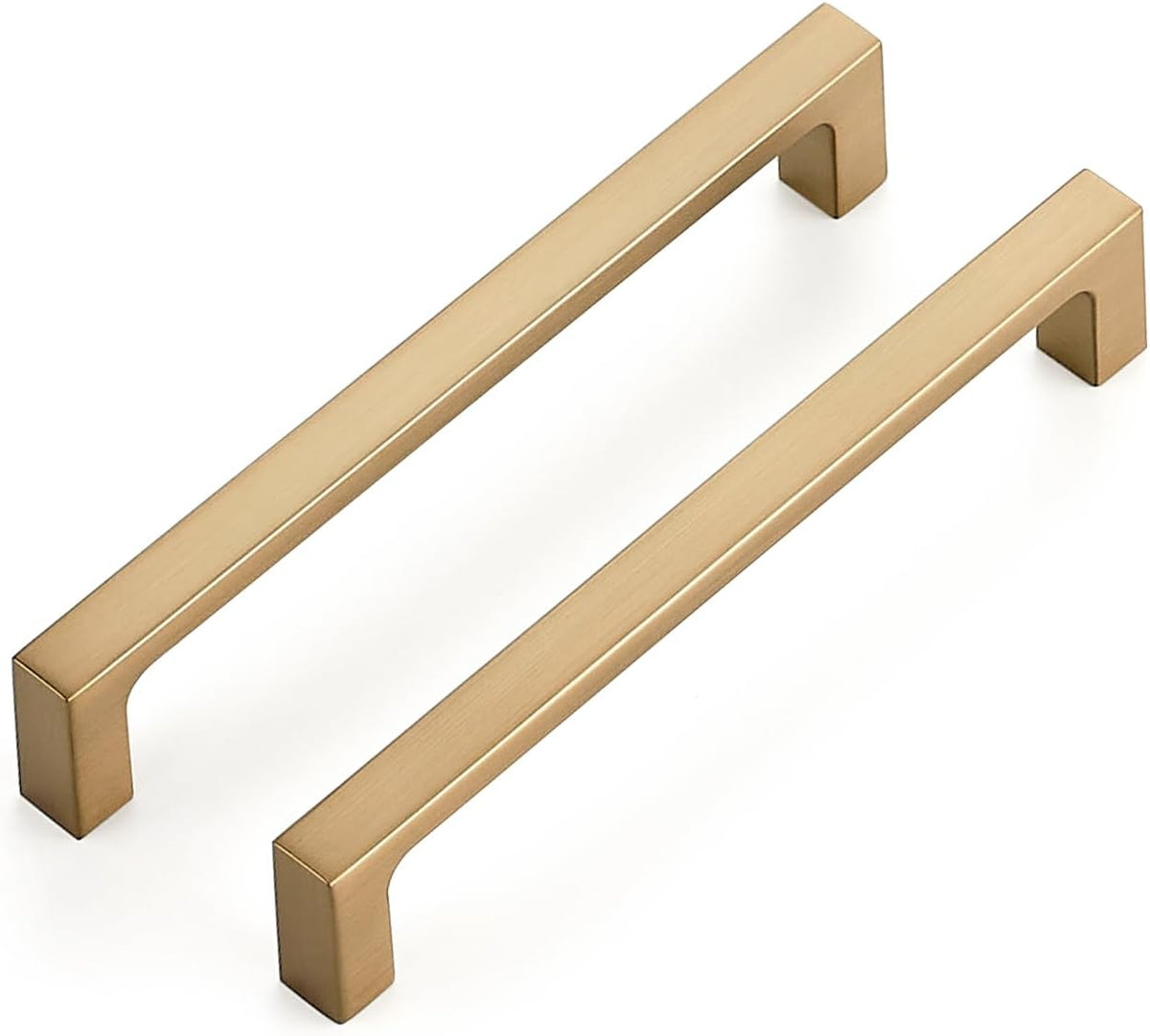 Ravinte Pack de 10 Tiraderas Cuadradas 12.7 cm – Acabado Bronce Champagne para Gabinetes y Cajones