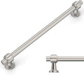 Tiradores para gabinetes Amerdeco, paquete de 10, acabado níquel satinado cepillado, 6.3 pulgadas (160 mm) de centro de orificio, tiradores para cajones, herrajes para gabinetes de cocina, tiradores para tocadores de baño ZH0069