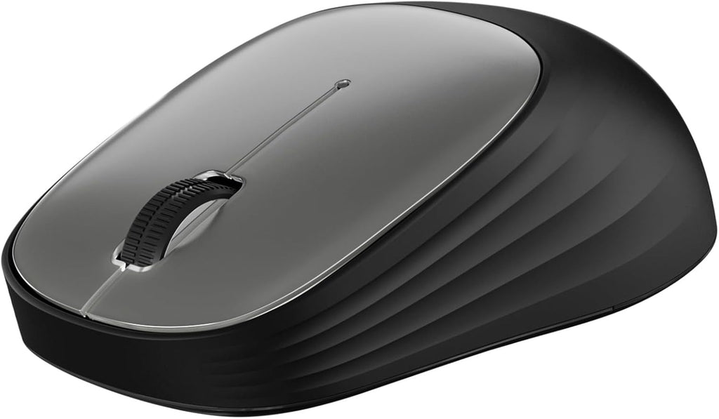 Ratón inalámbrico Bluetooth wegear para portátil, PC, MacBook, Chromebook, ratón Bluetooth con seguimiento óptico de 1600 DPI, ratón compacto y portátil para el trabajo o los viajes, batería con duración de 12 meses - Negro