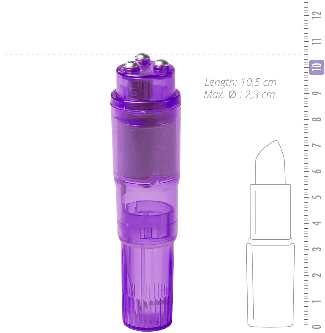 Cohete de bolsillo EasyToys Mini Vibe Collection, morado
