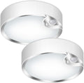TOOWELL Motion Sensor Ceiling Light Battery Operated Indoor LED Ceiling Lights for Closet Hallway Pantry Laundry Stairs Garage Bathroom Shower Porch Shed Wall 400LM Motion Activated Light - 2 Pack