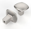 Asidrama Paquete de 10 pomos para gabinetes de cocina, pomos cuadrados para cómodas, pomos para cajones, herrajes para gabinetes, pomos de zinc para cajones de cómodas