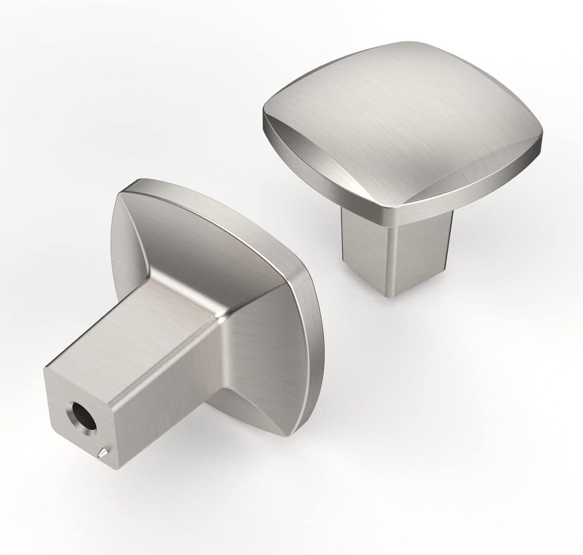 Asidrama Paquete de 10 pomos para gabinetes de cocina, pomos cuadrados para cómodas, pomos para cajones, herrajes para gabinetes, pomos de zinc para cajones de cómodas