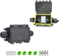 FALTAN TORNILLOS-Caja de Conexiones Exterior Impermeable IP68 | 2 Vias M20 | Kit de Reparacion de Cable de Extension y Conector de Cable Subterraneo Coaxial | 2 Piezas