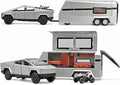 Kiddie Galaxia Tesla Cybertruck Escala 1:32 – Juguete Metal con Luz y Música