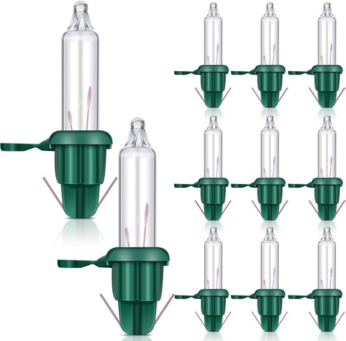 Bombillas de Repuesto para Luces de Navidad – Mini Incandescentes 2.5V | Interior y Exterior | Decoración Navideña