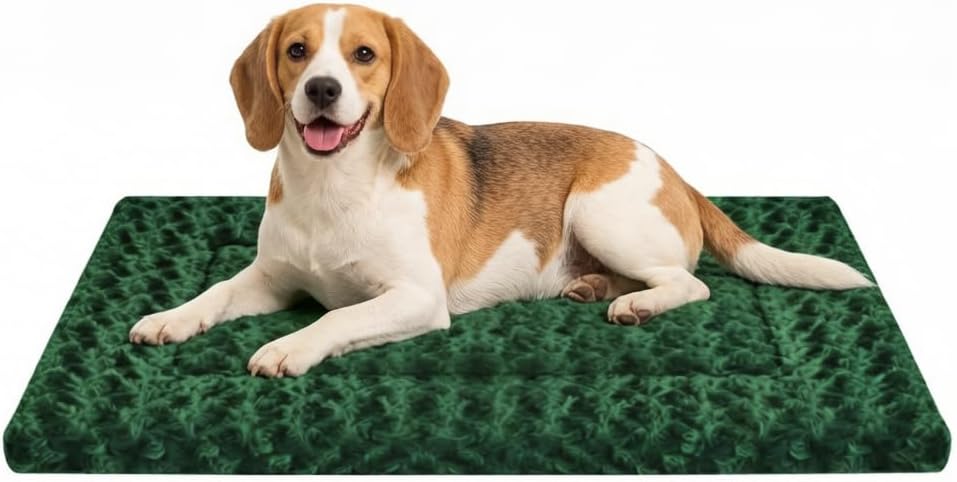 Alfombrilla para cama de perro - Colchoneta para jaula de perro - Alfombrilla reversible para la comodidad de tu mascota - Almohadillas suaves con diseño de doble cara para todas las estaciones - Alfombrilla duradera y lavable a máquina para jaulas