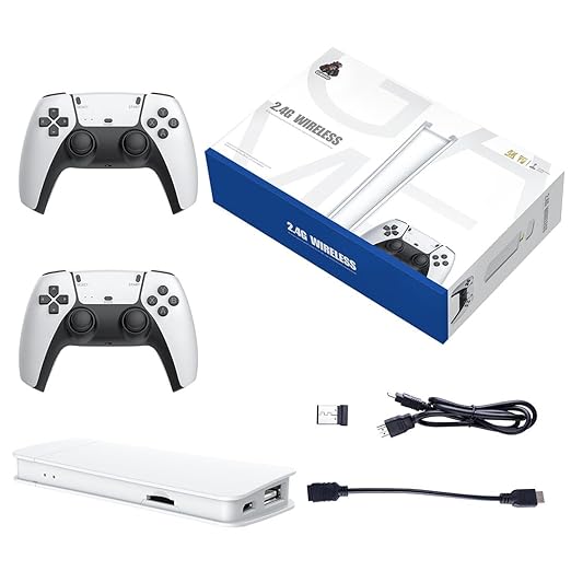 M15 Retro Game Stick, 4K HDMI Output & Wireless Controller Plug and Play Video Game Console with 30000+ Games, Arcade Game Console