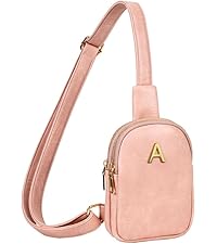 Regalos personalizados para niñas adolescentes, bolsos cruzados con iniciales para mujeres modernas, bolso bandolera para niña, linda riñonera, Rosa bebé, Small