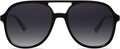 Gafas de sol polarizadas retro para mujer y hombre, estilo vintage, doble puente cuadrado