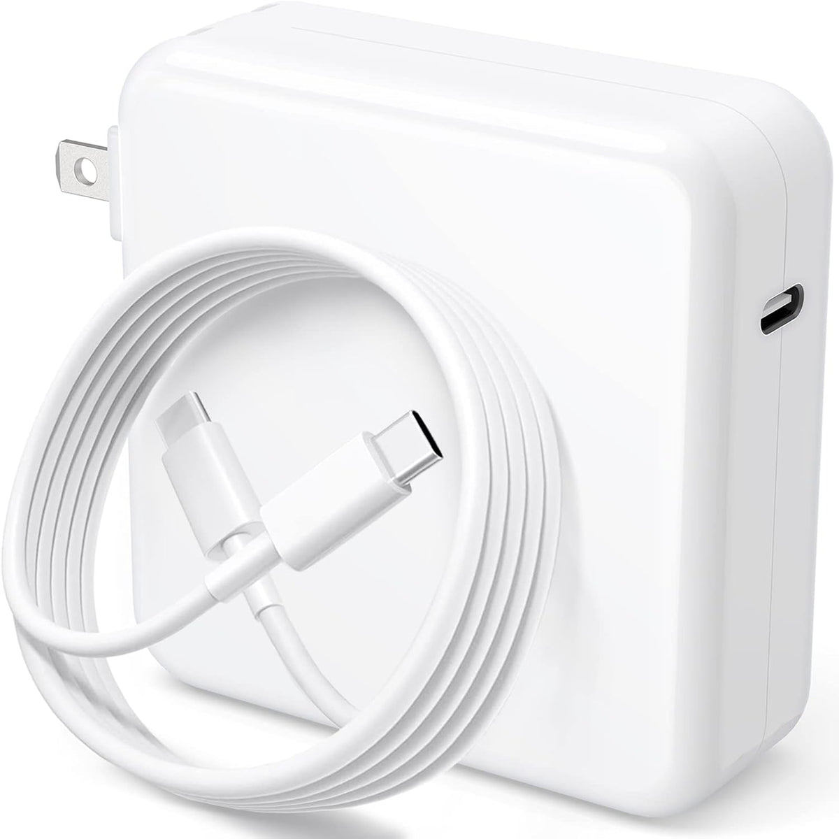 Cargador para MacBook Pro - Adaptador de carga rápida USB-C de 120 W compatible con MacBook Pro y MacBook Air de 13, 14, 15 y 16 pulgadas, iPad Pro, Samsung Galaxy y todos los dispositivos USB-C.