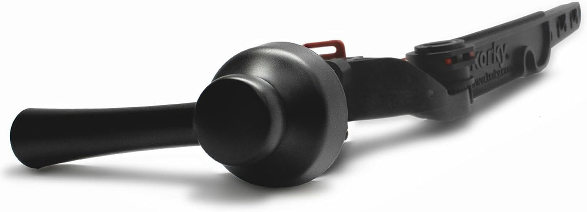 Manija y Palanca de Inodoro de Metal Korky Strongarm - Universal para Ajustar Inodoros Montados Frente, Ángulo, Lado, Izquierda y Derecha - Negro Mate, Estilo Simple, 6034BP
