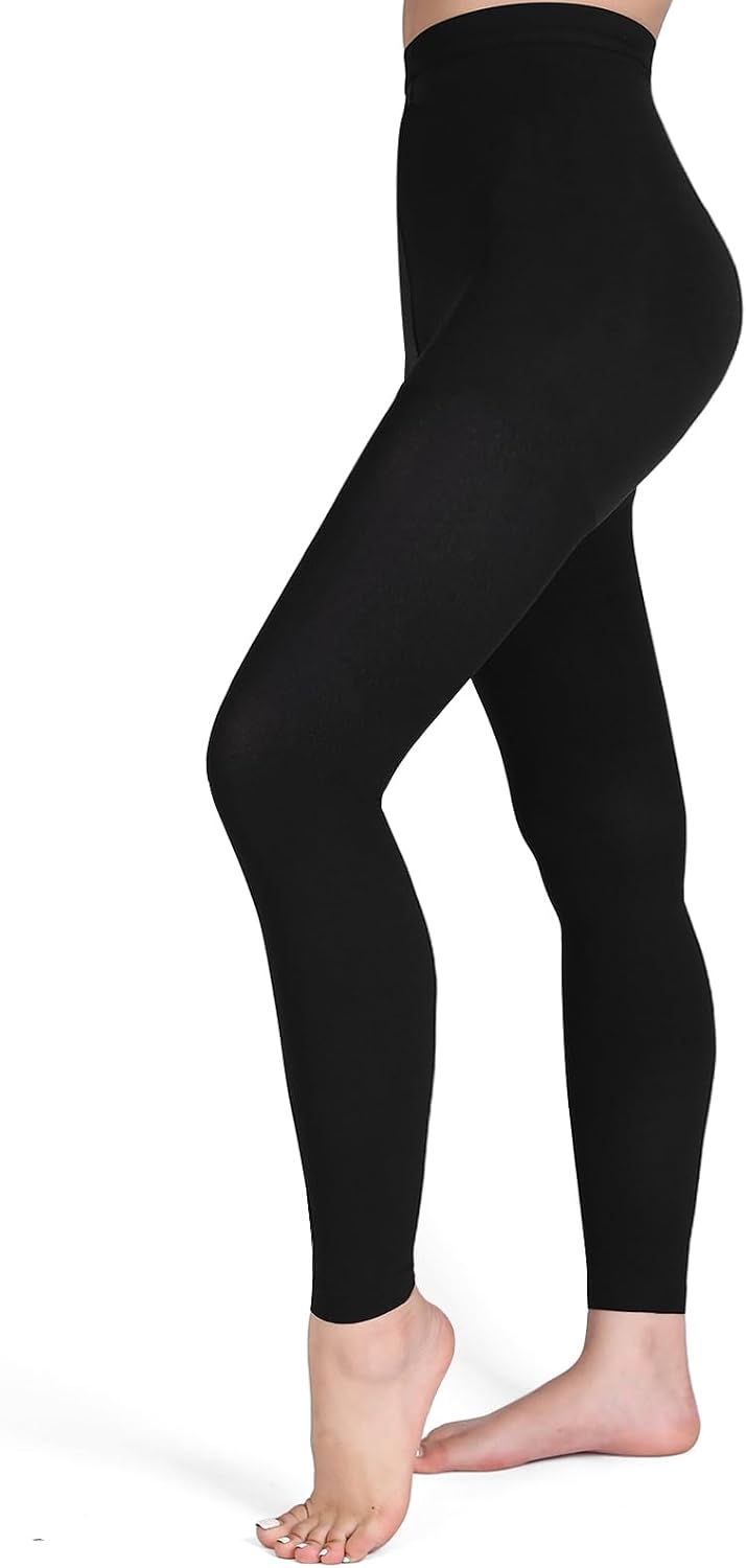 Medias de compresión médica LIANPTRON para mujer, pantimedias de compresión graduada de 20-30 mmHg para hombre, medias de compresión sin pie, leggings de compresión de cintura alta para varices, edema e hinchazón.