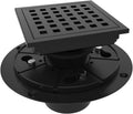Desagüe de Ducha Cuadrado WEBANG 4" – Acero Inoxidable SUS 304 Negro Mate