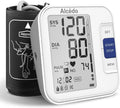 Monitor de presión arterial Alcedo para uso doméstico, tensiómetro digital automático con brazalete grande para el brazo, pantalla LCD, memoria de 2x120 registros, función de voz.