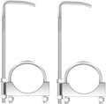 HAOXAOON 2 piezas de abrazadera de escape universal de 3" con soporte, soportes de escape que se adaptan a tubos de escape de 3".