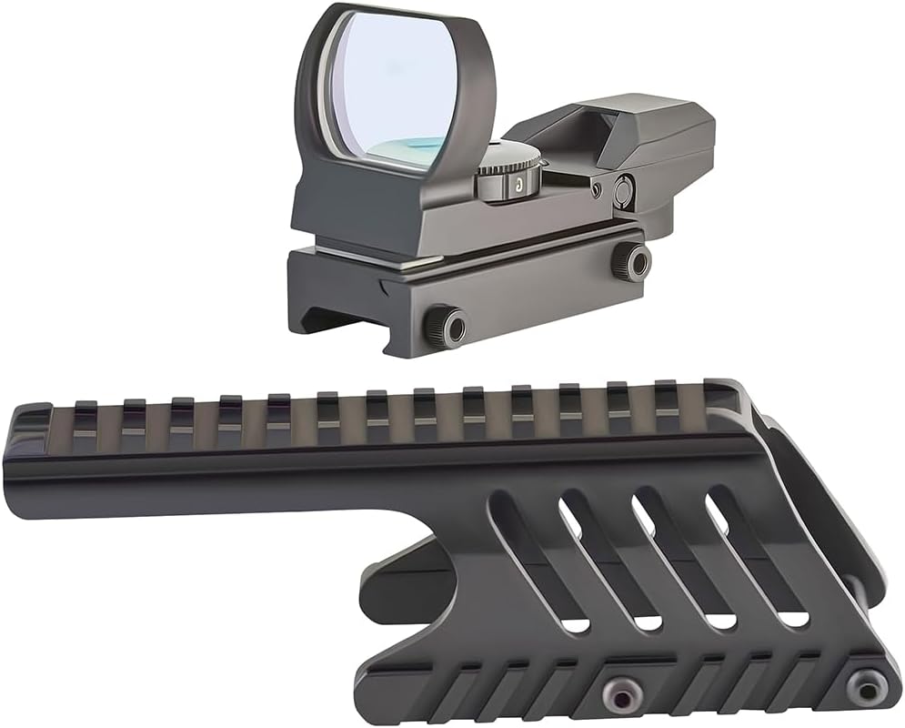 GOTICAL Saddle Scope Mount for 12GA 870 with Reflex Sight Red Green Reticles with Weaver Picatinny Rail Mount (Saddle Mount for 12GA)