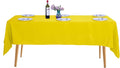 Mantel Rectangular Amarillo – Paquete de 2 Unidades de Poliéster para Eventos y Decoración