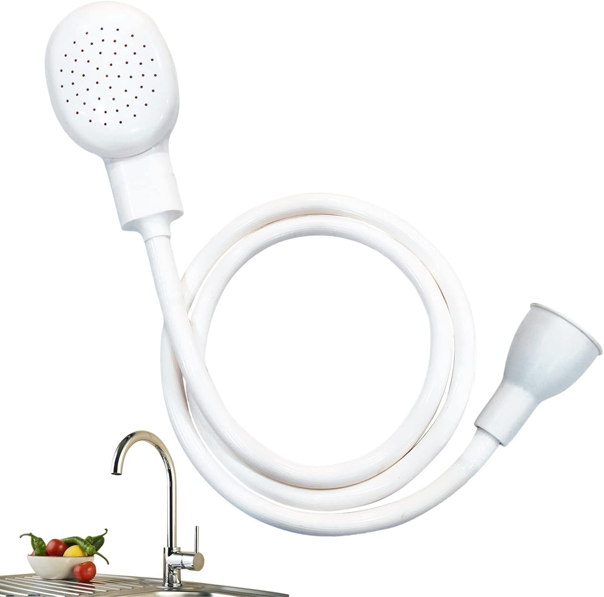 Manguera Rociadora para Lavabo – Accesorio para Grifo Portátil | Baño de Mascotas, Bebés y Más