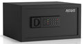 Caja fuerte electrónica AEGIS PS-20+ para el hogar, hotel, oficina, dinero en efectivo, joyas, incluye batería y llaves, color negro.