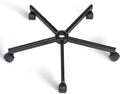 XSZD Criss Cross Home Office Swivel Chair Base – Durable, Steady and Easy Installation – Perfect for Criss Cross and Cross Legged Chairs with Replacement Casters (Black,Base+Wheel)